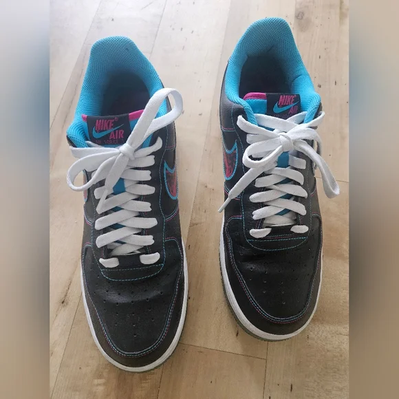 Nike Air Force 1s Miami Nights Shoes Men’s Sz 10.5 - Picture 2 of 13